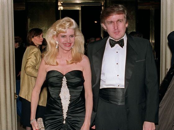 Дональд Трамп с первой женой Иванкой